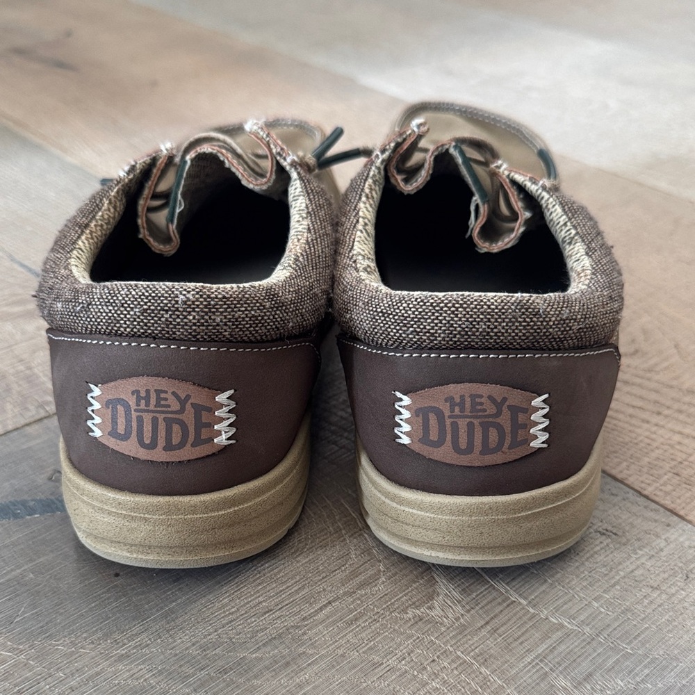 Hey Dude Tan and Brown Youth/Boys Loafers - Picture 3 of 7